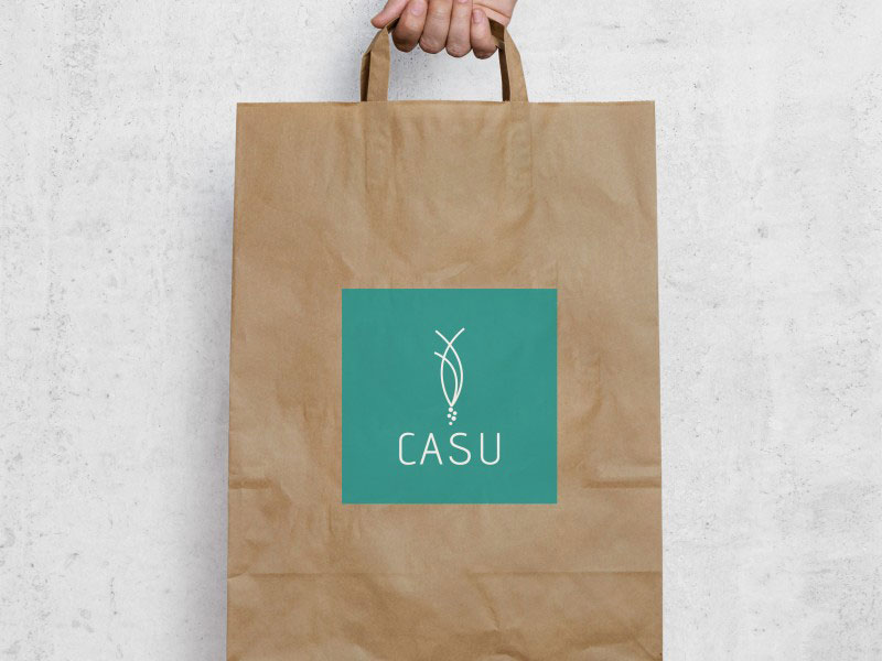 CASUARINAS logo saco papel craft
